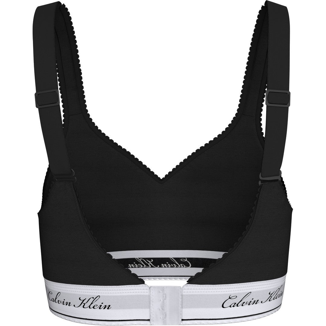 Calvin Klein Donna Push Up Triangle Black Icon Cotton Modal LV00QF8990 UB1