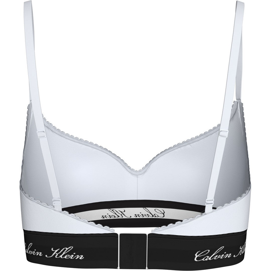 Calvin Klein Donna Lightly Lined Bralette Icon Cotton Modal - LV00QF9070-100