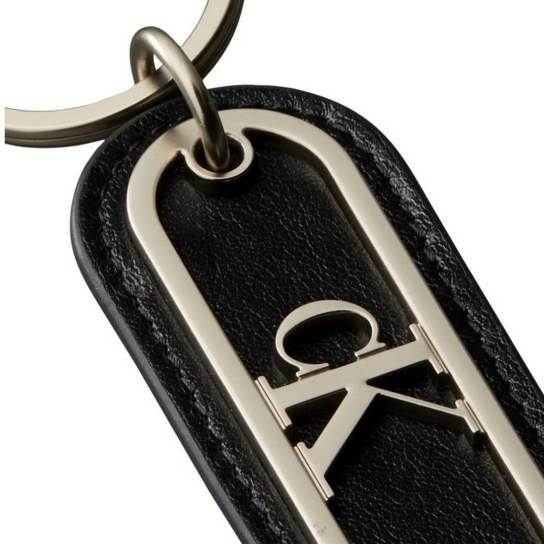 Calvin Klein Uomo Portachiavi Ck Cut Out Keychain Black LV04D1299G - UB1