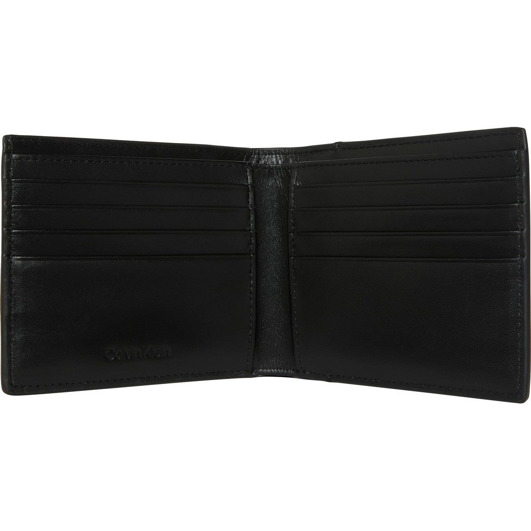 Calvin Klein Uomo Portafoglio Refined Emblem Mix Billfold Black LV04D1318G - UB1