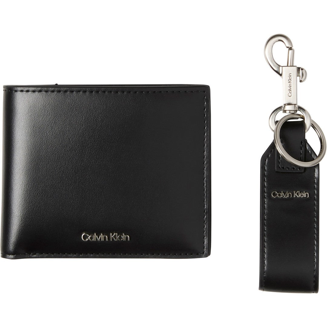 Calvin Klein Uomo Set regalo portafoglio in pelle e portachiavi LV04D1367G - UB1