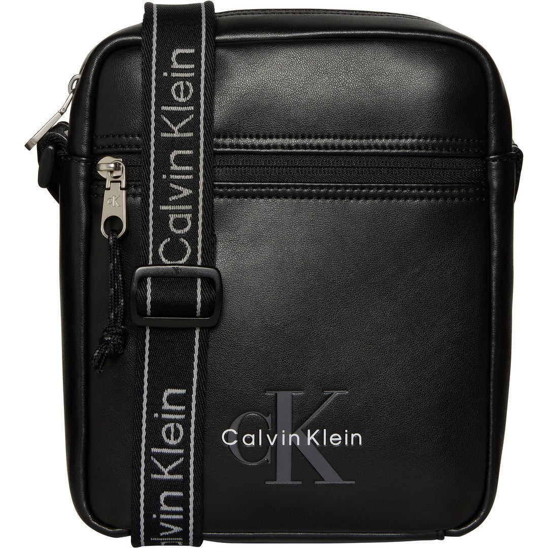 Calvin Klein Uomo Borsa a Tracolla Bold Logo Webbing Reporter LV04D3418G - UB1