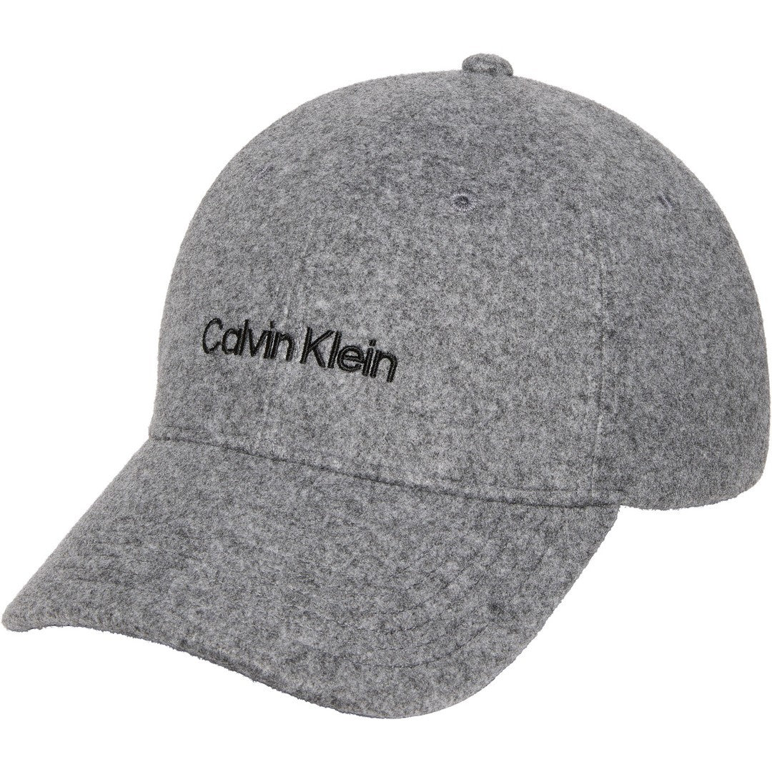 Calvin Klein Uomo Embroidered Titlecase Logo Felt Alloy Heather - LV04D5131G-PAF