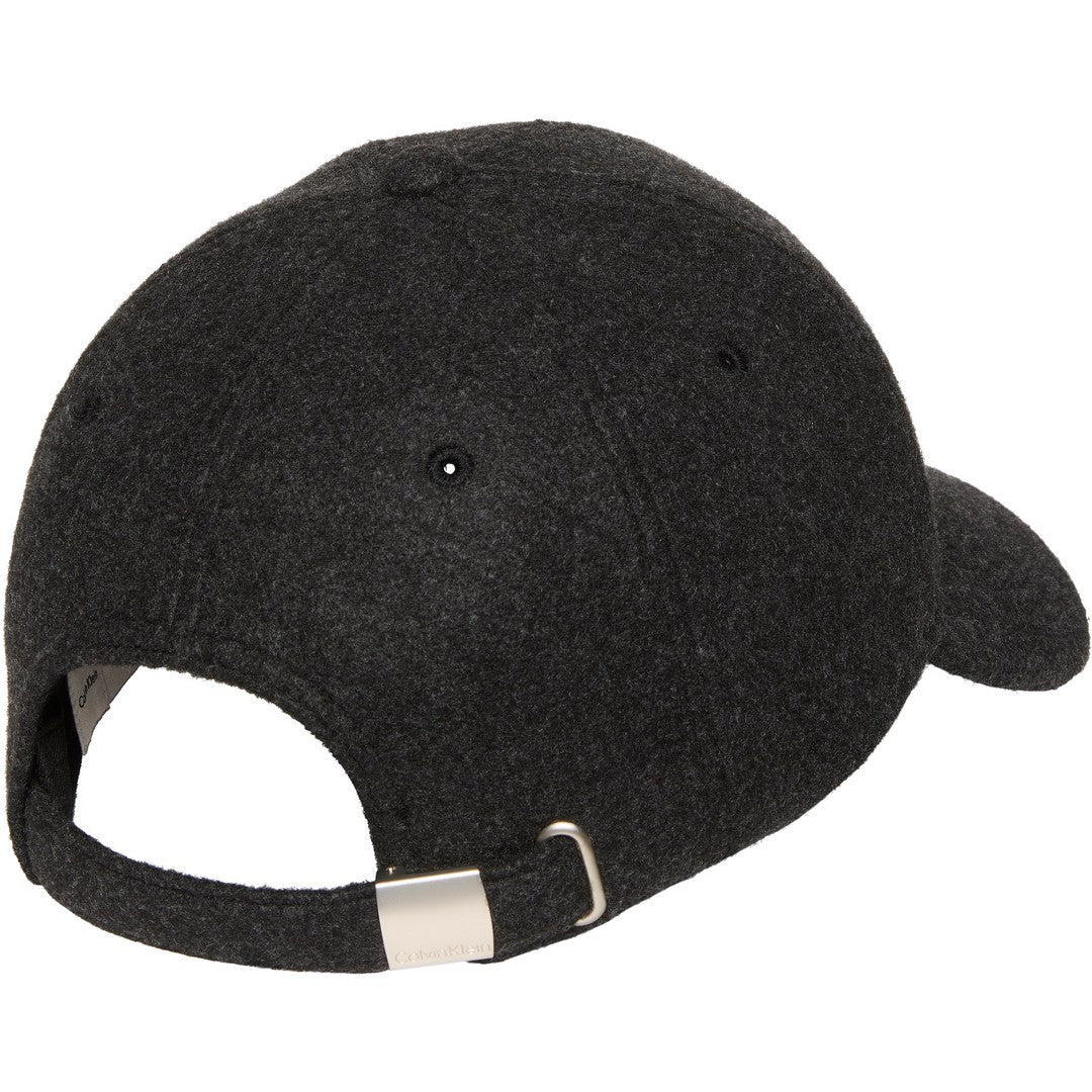 Calvin Klein Uomo Embroidered Titlecase Logo Felt Black Heather - LV04D5131G-UB1