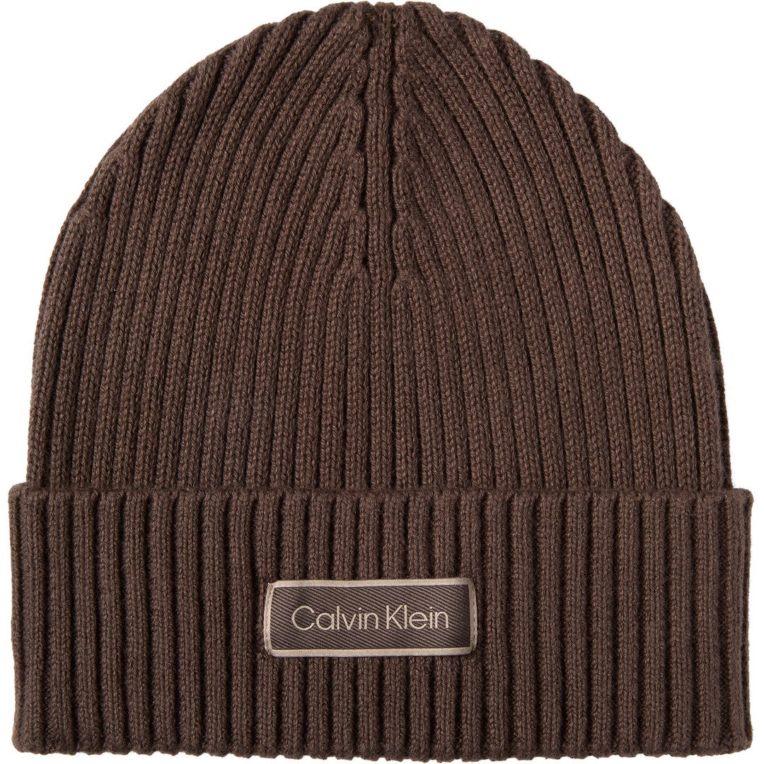 Calvin Klein Uomo Berretto Patch Chunky Rib Cotton Beanie - LV04D8053G-BAL