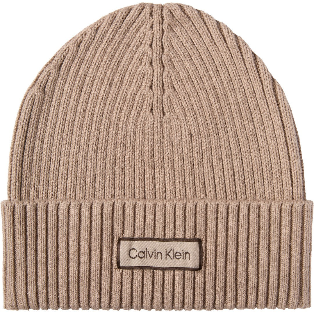 Calvin Klein Uomo Berretto Patch Chunky Rib Cotton Beanie - LV04D8053G-VFU
