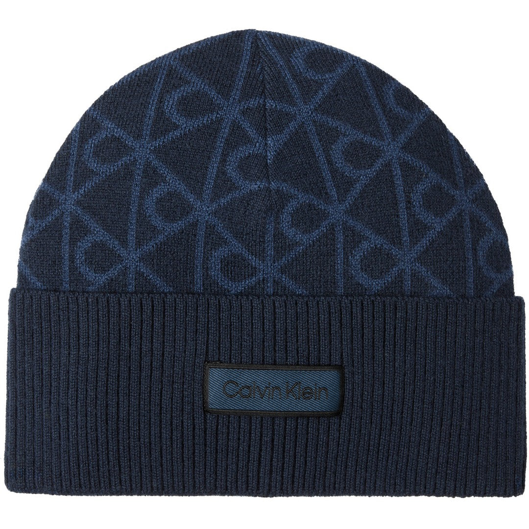 Calvin Klein Uomo Berretto Aop Jcq Wool Beanie - LV04D8106G-CCI