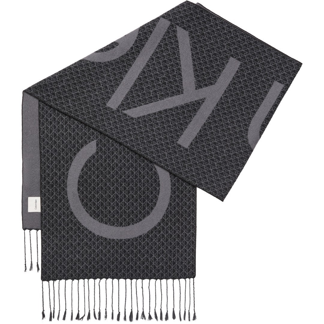 Calvin Klein Uomo SCiarpa Aop Bold Logo Woven Scarf - LV04D8111G-001