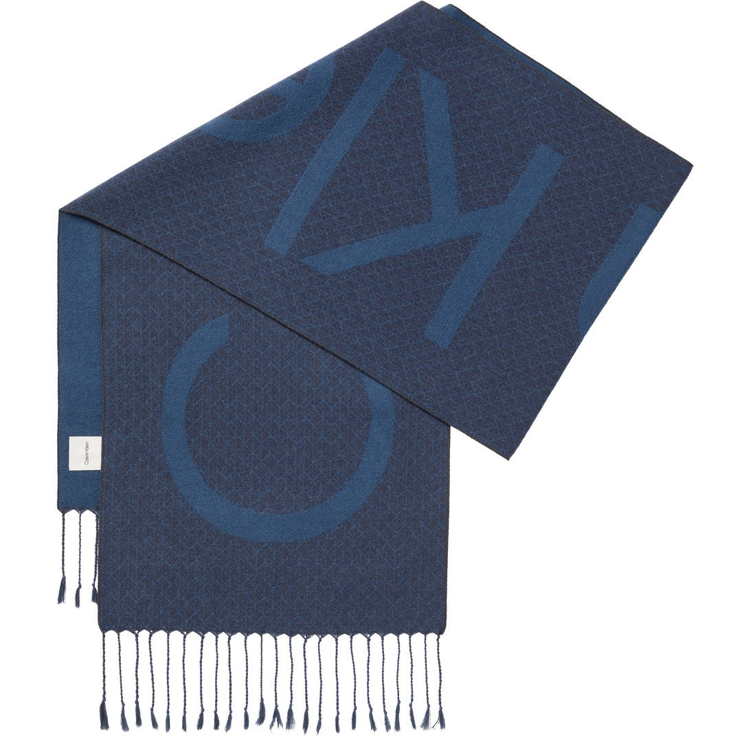 Calvin Klein Uomo Sciarpa Aop Bold Logo Woven Scarf  - LV04D8111G