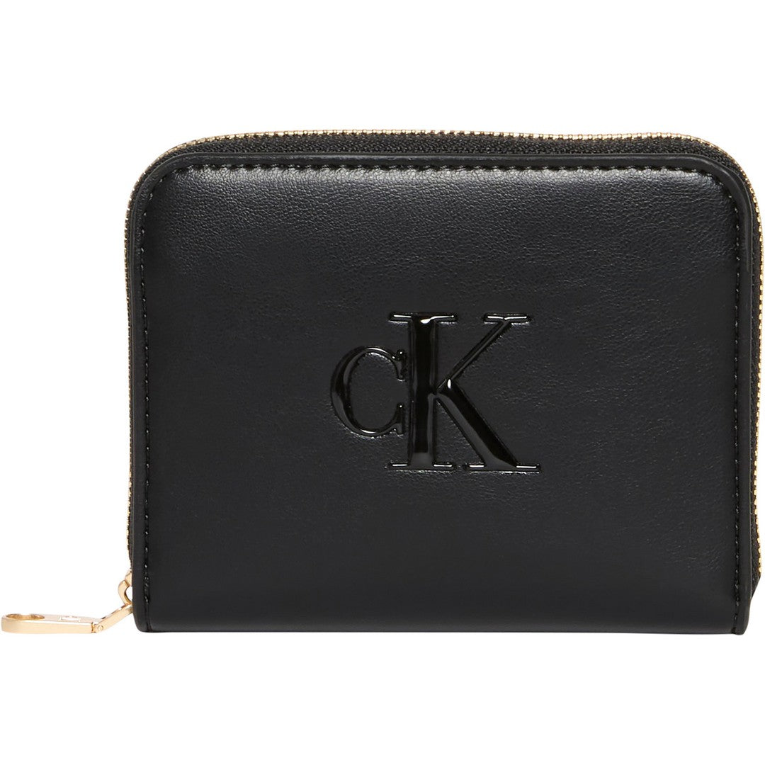 Calvin Klein Donna Portafoglio Bold Ck Medium Zip Around LV04F1154G - UB1