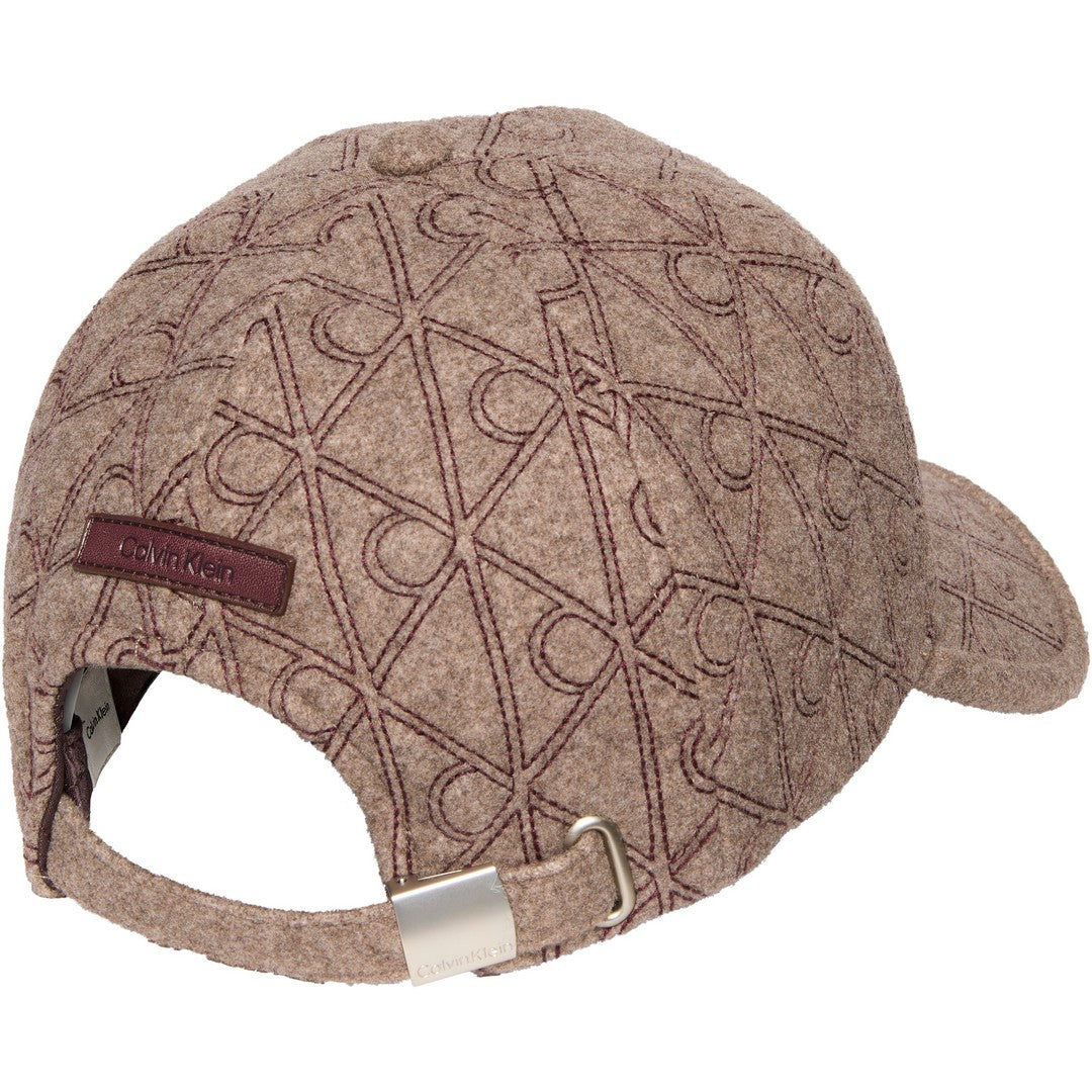 Calvin Klein Donna Cappellino Aop Embroidered Wool Felt Cap - LV04F5093G-BAM