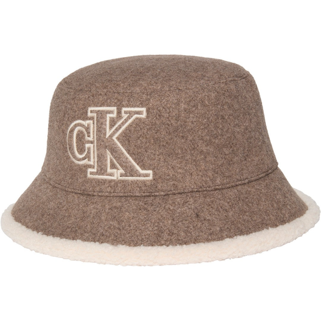 Calvin Klein Donna Sherpa W/ Felt Reversible Bucket - LV04F509 - BAM