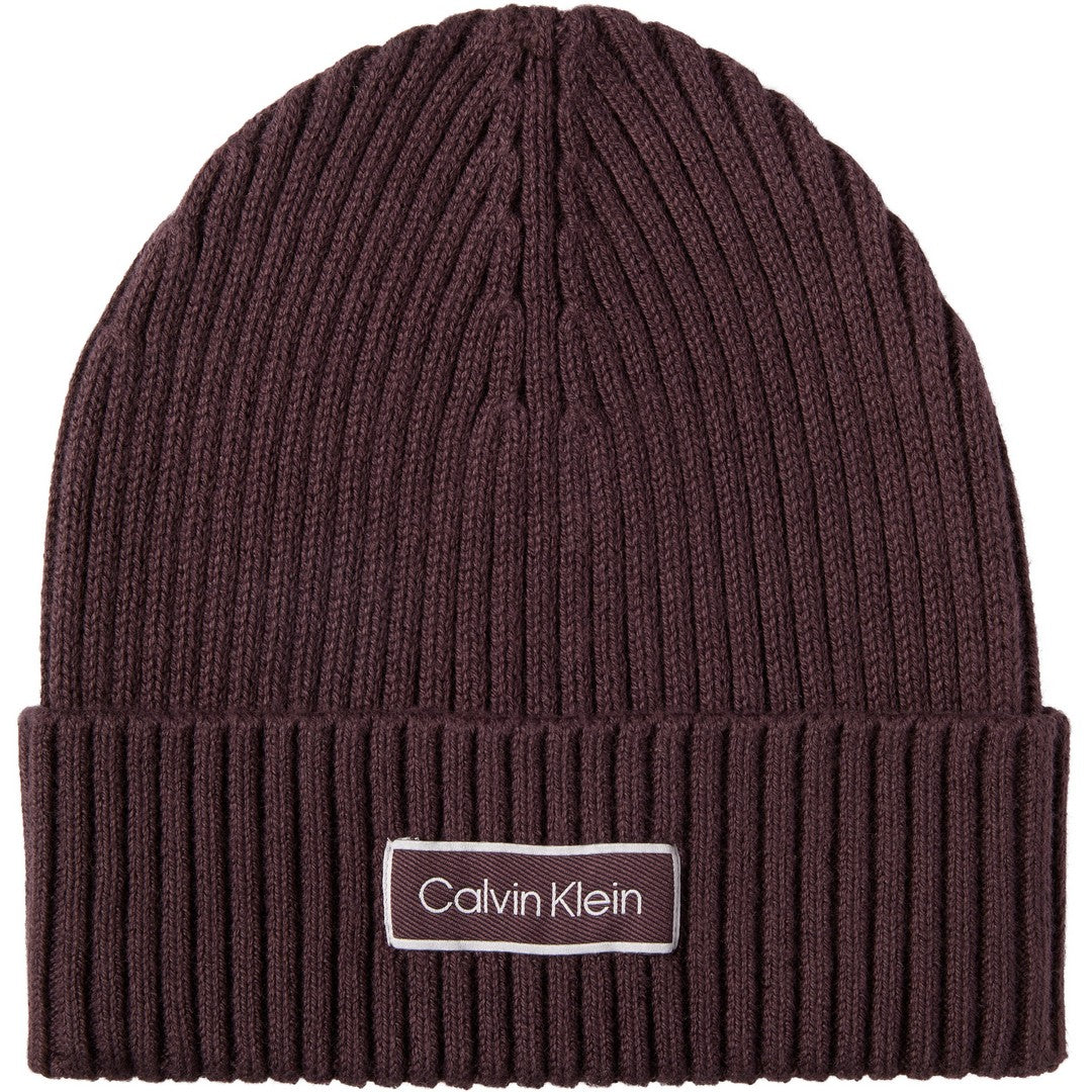 Calvin Klein Donna BerrettoPatch Chunky Rib Cotton Beanie - LV04F8106G-BAP