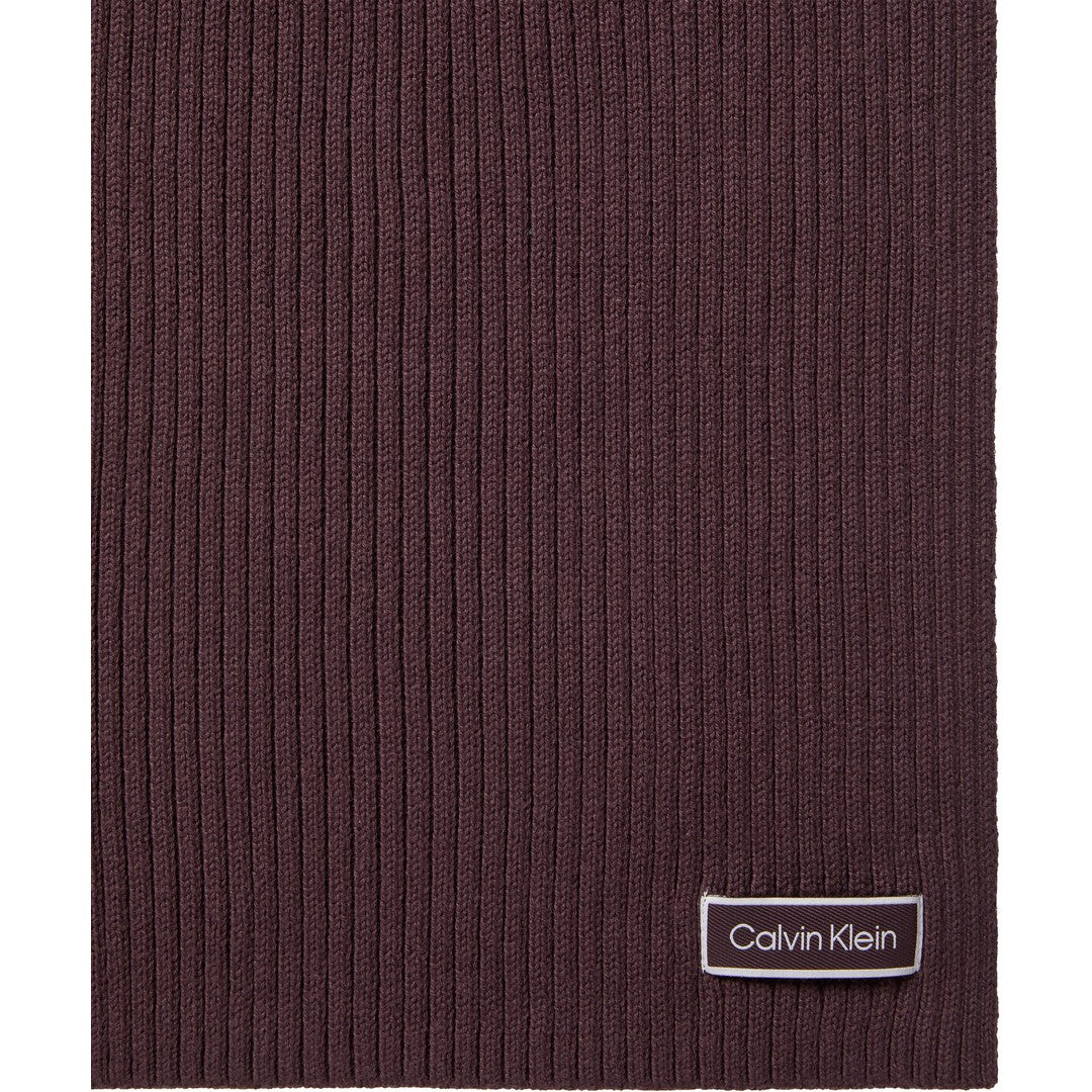 Calvin Klein Donna Sciarpa Patch Chunky Rib Ctn Knit Scarf - LV04F8107G-BAP