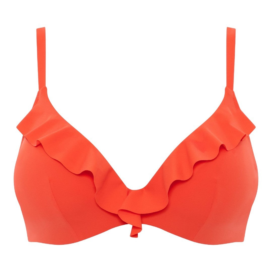 Chantelle Top Bikini Donna Sfoderato Ferro Rouches Coral - C69310-04R