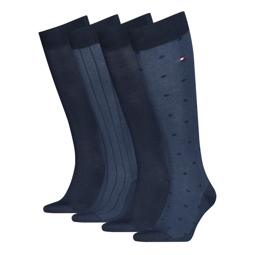 Tommy Hilfiger Uomo 4P Calze Lunghe Giftbox Caldo Cotone 701241161001
