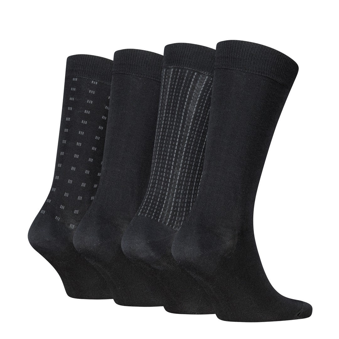 Calvin Klein Uomo 4P Calze Corte Caldo Cotone Giftbox Aop 701241207001801