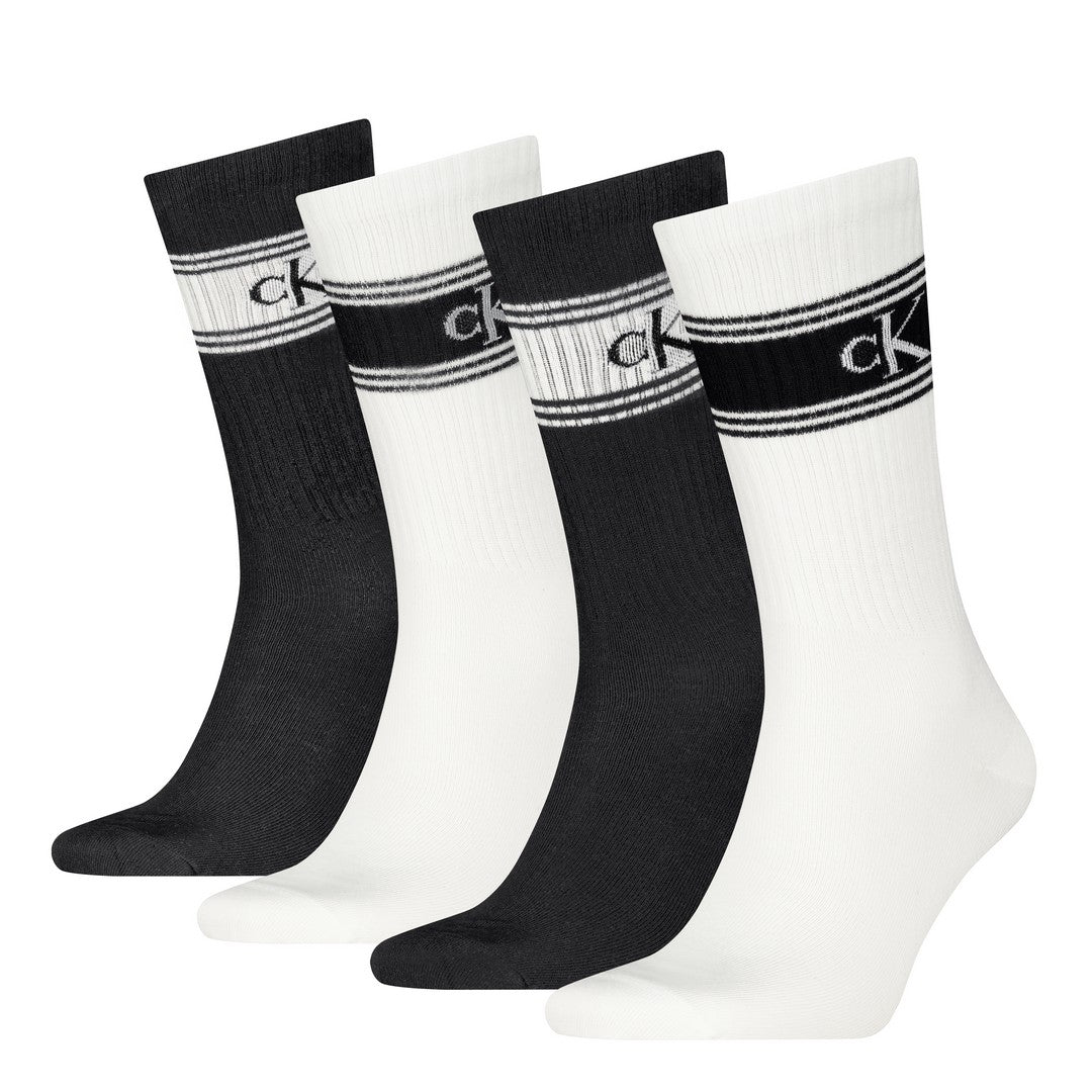Calvin Klein Uomo 4P Calze in Spugna Giftbox Sport Logo 701241210001801