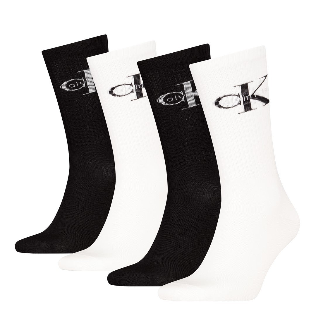 Calvin Klein Uomo 4P Calze in Spugna Giftbox Monologo 701241258001801