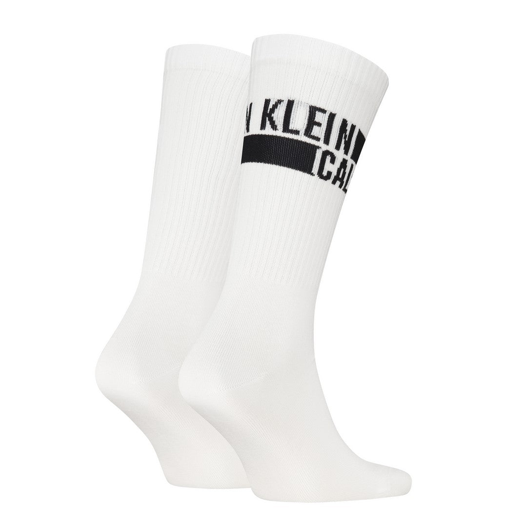 Calvin Klein Uomo Sock 2P Logo Stripe