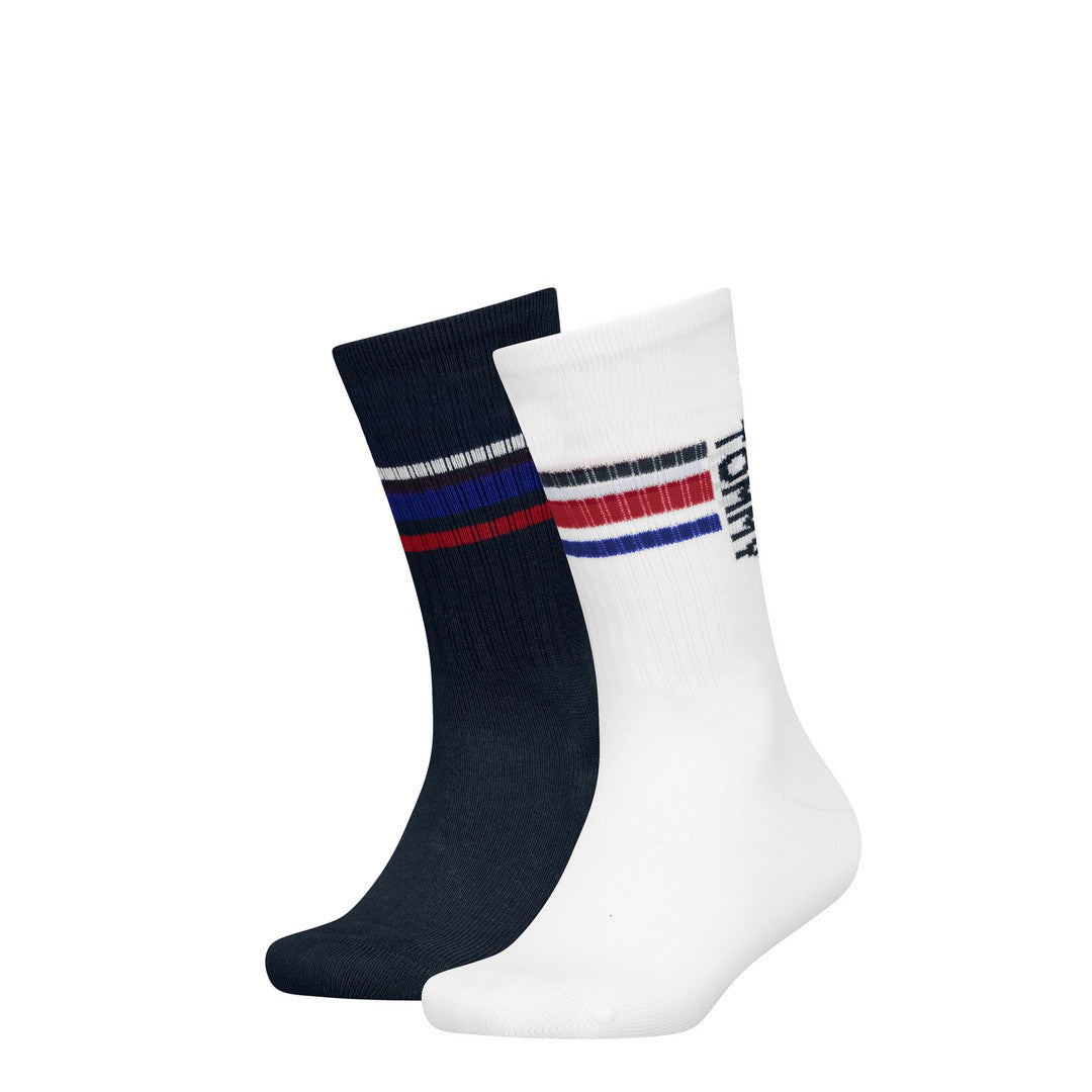 Tommy Hilfiger Kids Sock 2P Sport Stripe Tommy - 701241836001