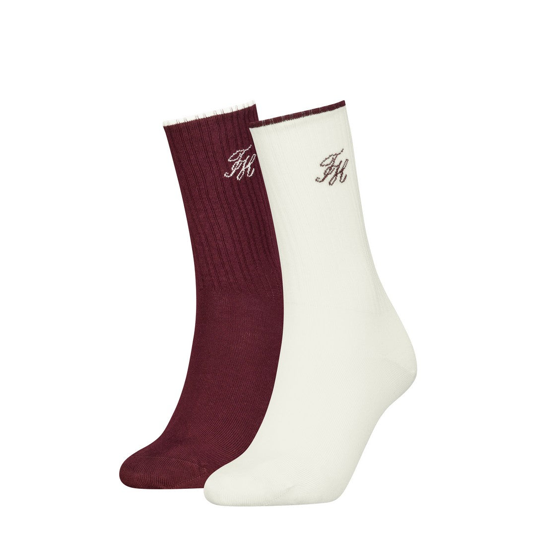 Tommy Hilfiger Donna Sock 2P Monogram Lurex