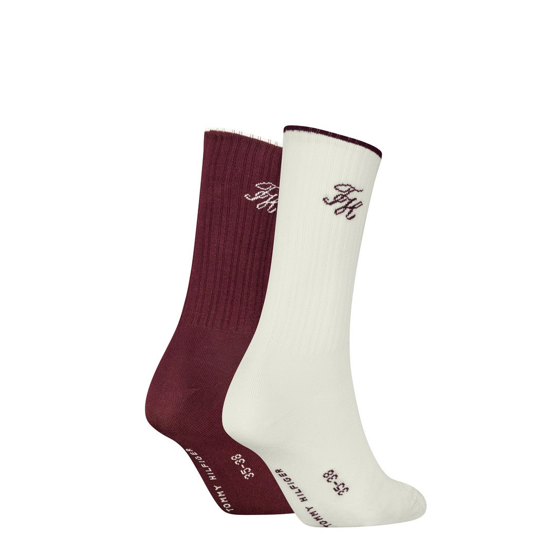 Tommy Hilfiger Donna Sock 2P Monogram Lurex
