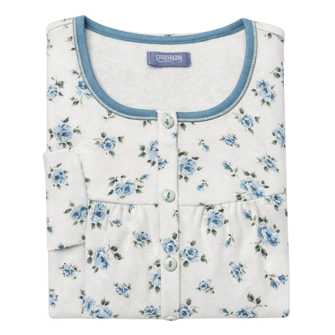Linclalor Camicia da Notte Donna Taglie Calibrate in Caldo Cotone