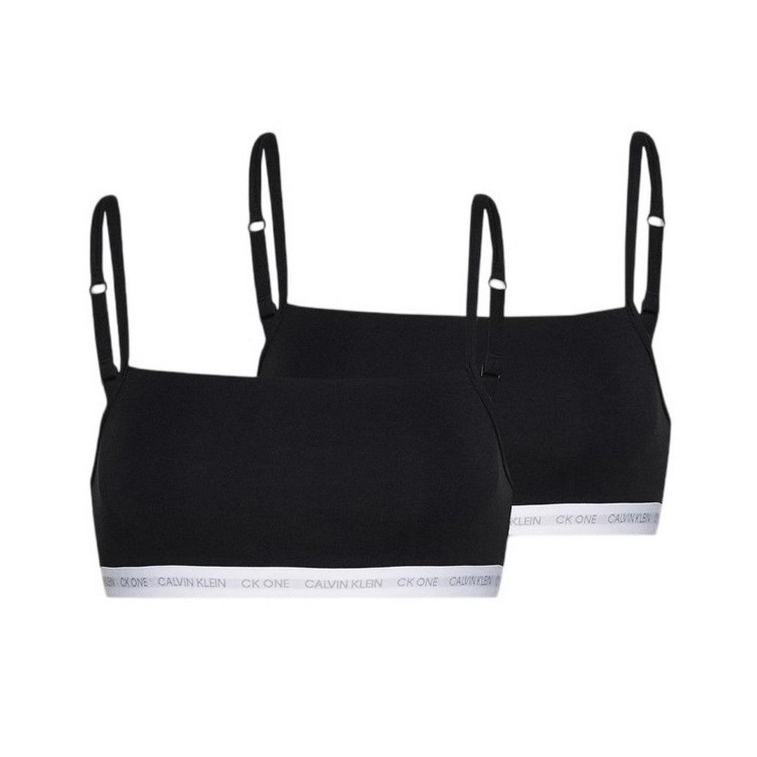 Calvin Klein Donna 2Pack Reggiseno Bralette Unlined 000QF6040E 001