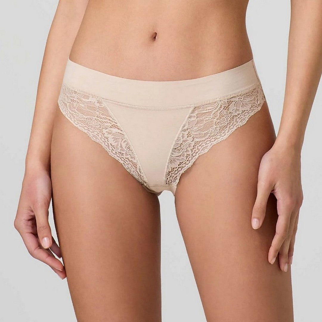Jadea Slip Donna in Cotone Taglio Laser con Pizzo