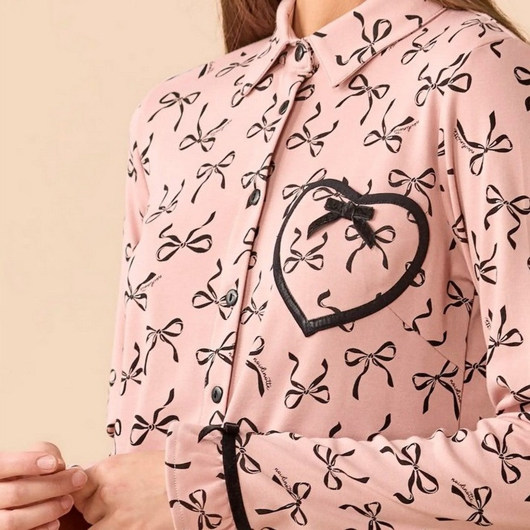 Noidinotte Pigiama Aperto Donna Caldo Cotone - FA009810