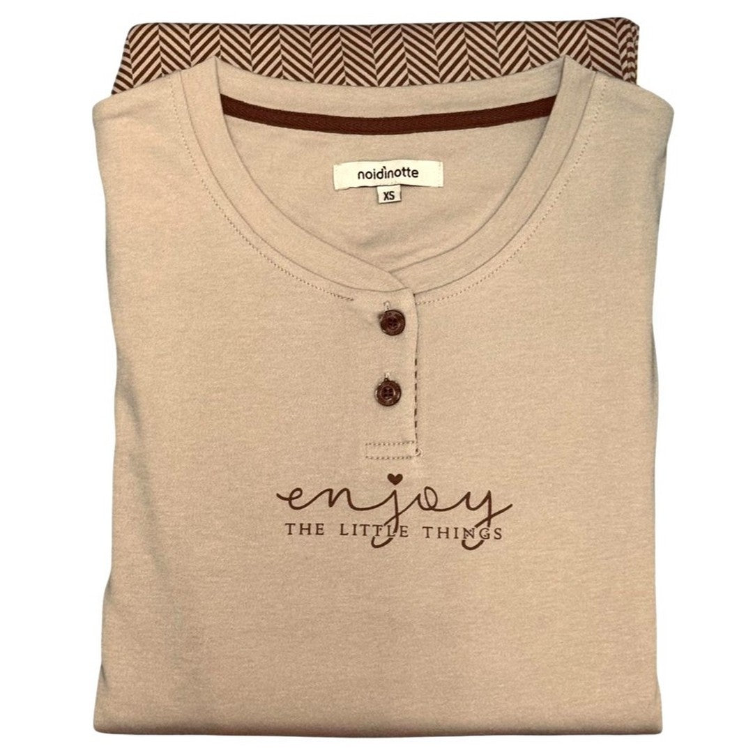 Noidinotte Pigiama Donna Caldo Cotone - FA009883