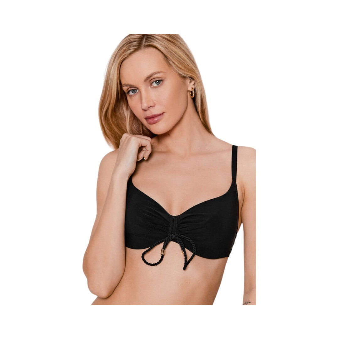 Chantelle Top Bikini Donna Sfoderato Coprente Inspire Nero - C10G10-011