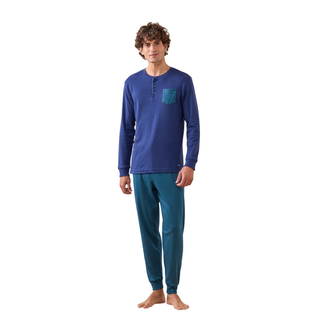 Noidinotte Pigiama Uomo Caldo Cotone - FC003313