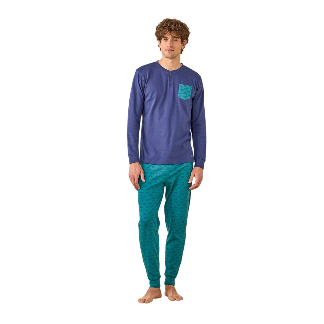 Noidinotte Pigiama Uomo Caldo Cotone - FC003319