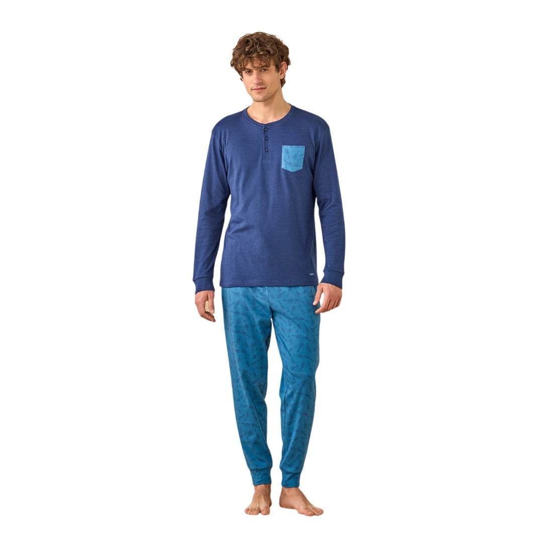 Noidinotte Pigiama Uomo Caldo Cotone - FC003319