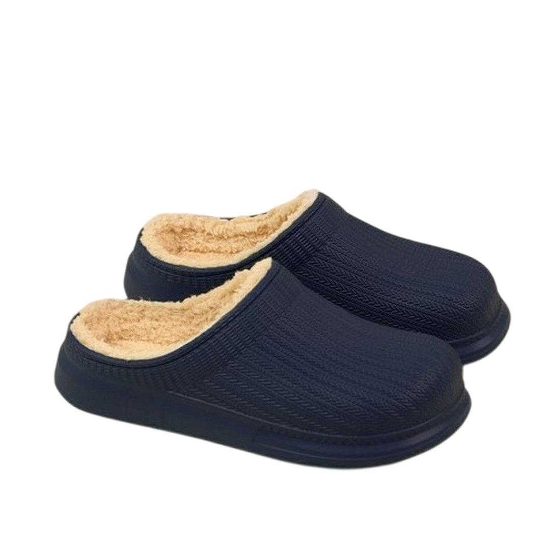 Noidinotte Pantofola Uomo Gomma Ed Eco Pelliccia - PF003364