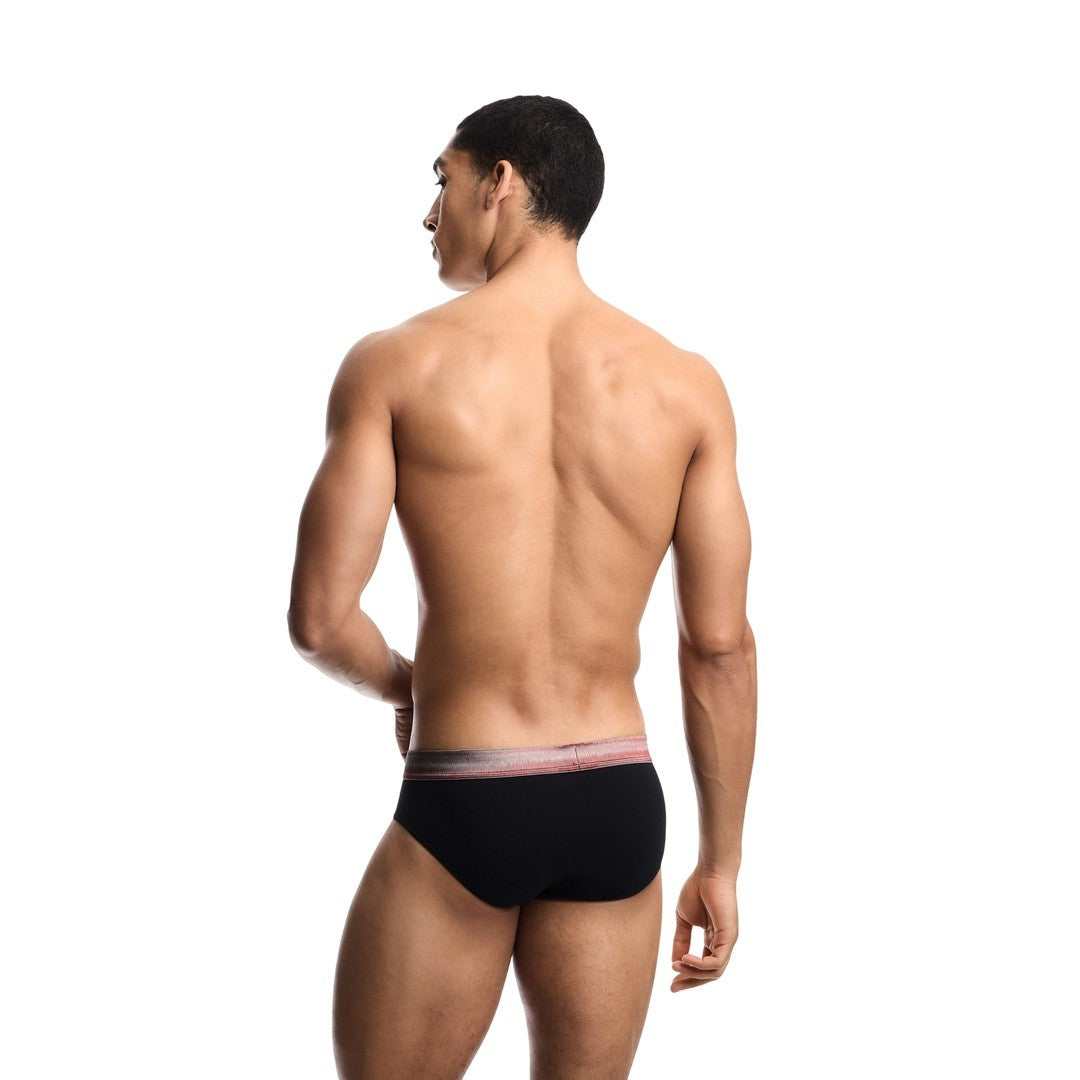 Emporio Armani 3 Pack Slip Uomo Elastico Logato Lucido - EM000258 AF25020 MC061