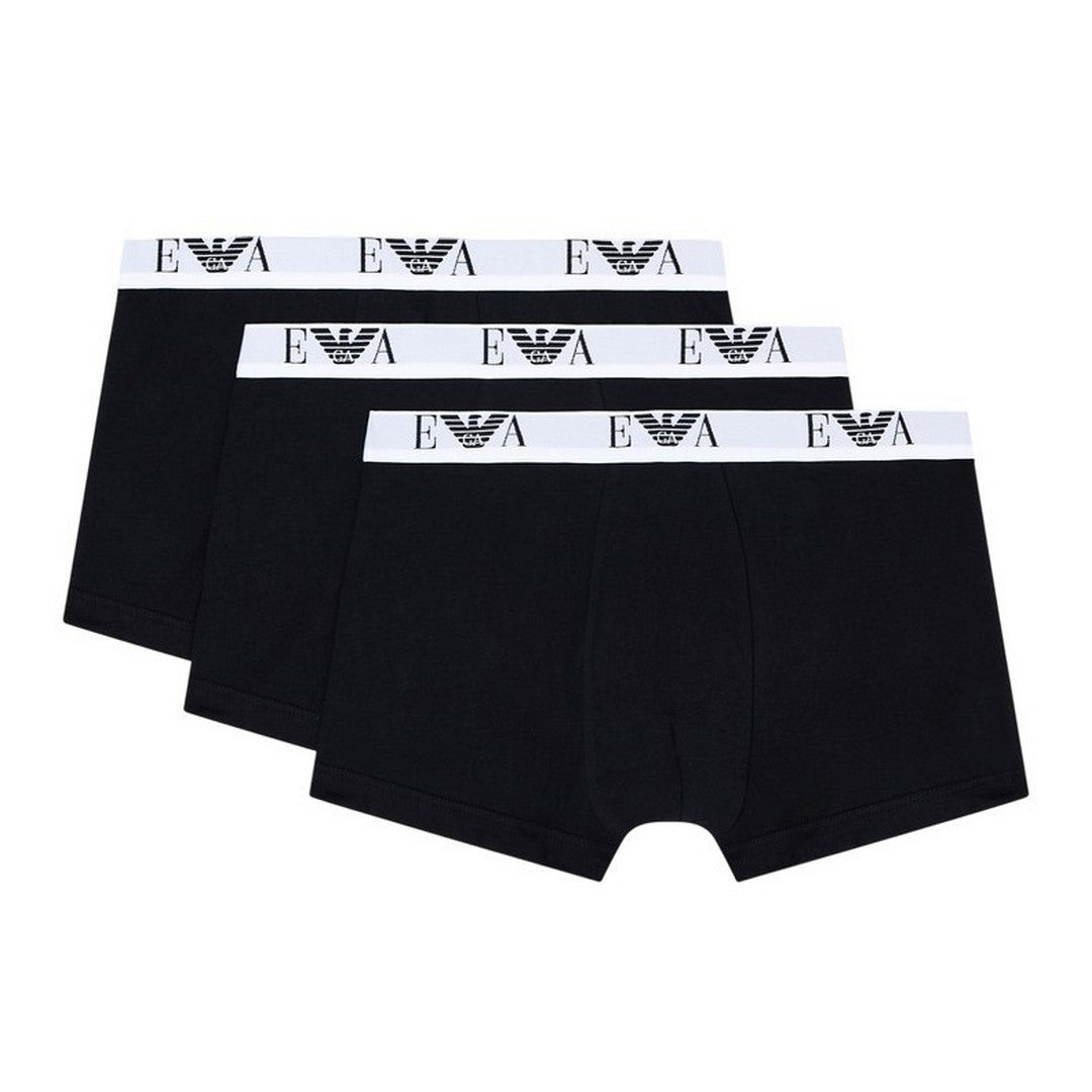 Emporio Armani Uomo 3 Pack Boxer Logo Cotone Elastico - EM000259 AF14131 MC061