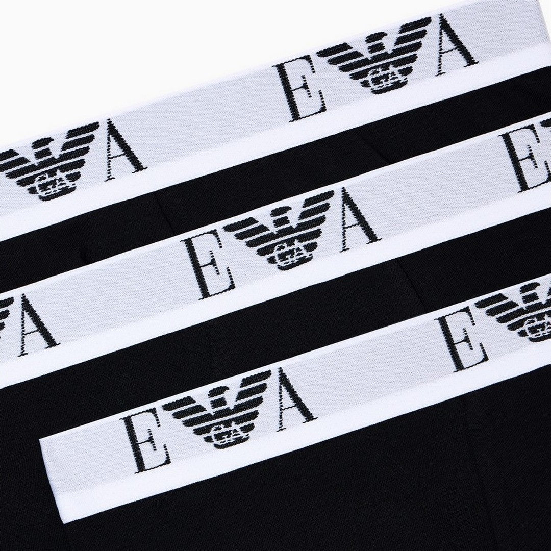 Emporio Armani Uomo 3 Pack Boxer Logo Cotone Elastico - EM000259 AF14131 MC061