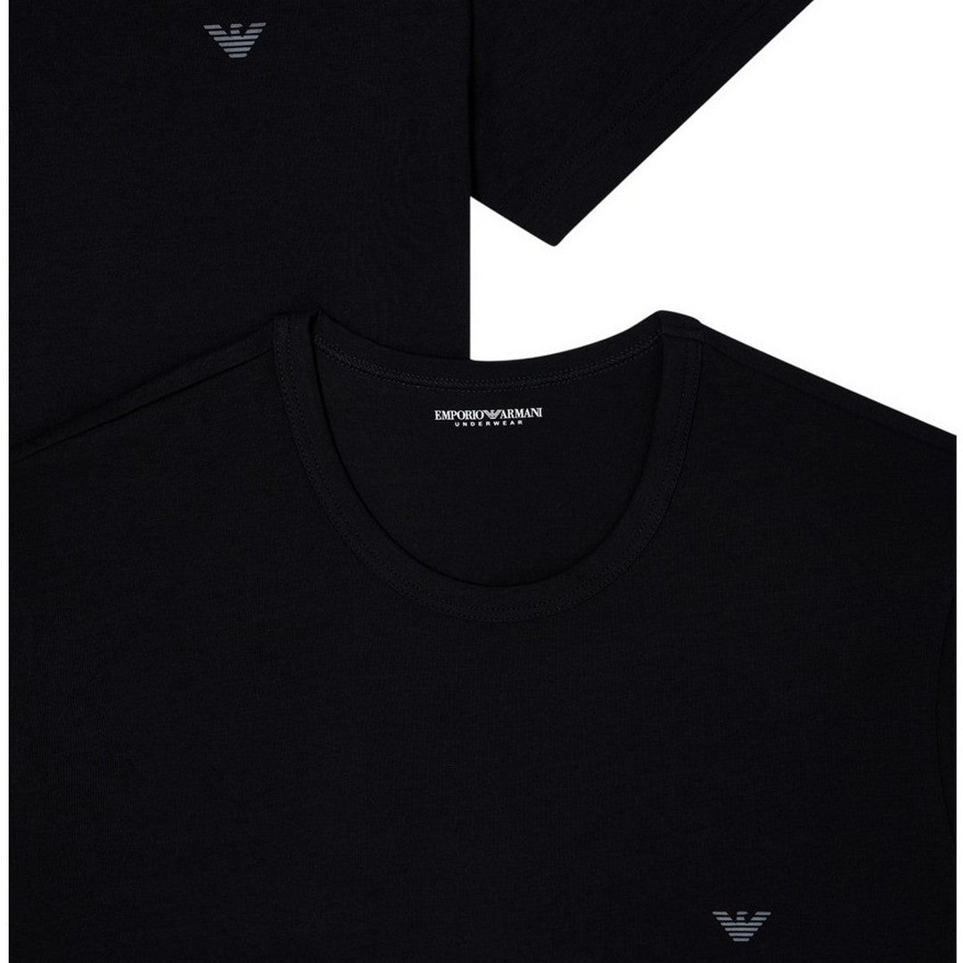 Emporio Armani Uomo 2 Pack T-Shirt Girocollo Stretch - EM000391 AF14132 MC005