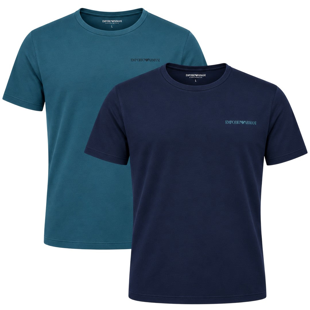 Emporio Armani 2 Pack T-Shirt Girocollo  Uomo - EM000391 AF25019 MB091
