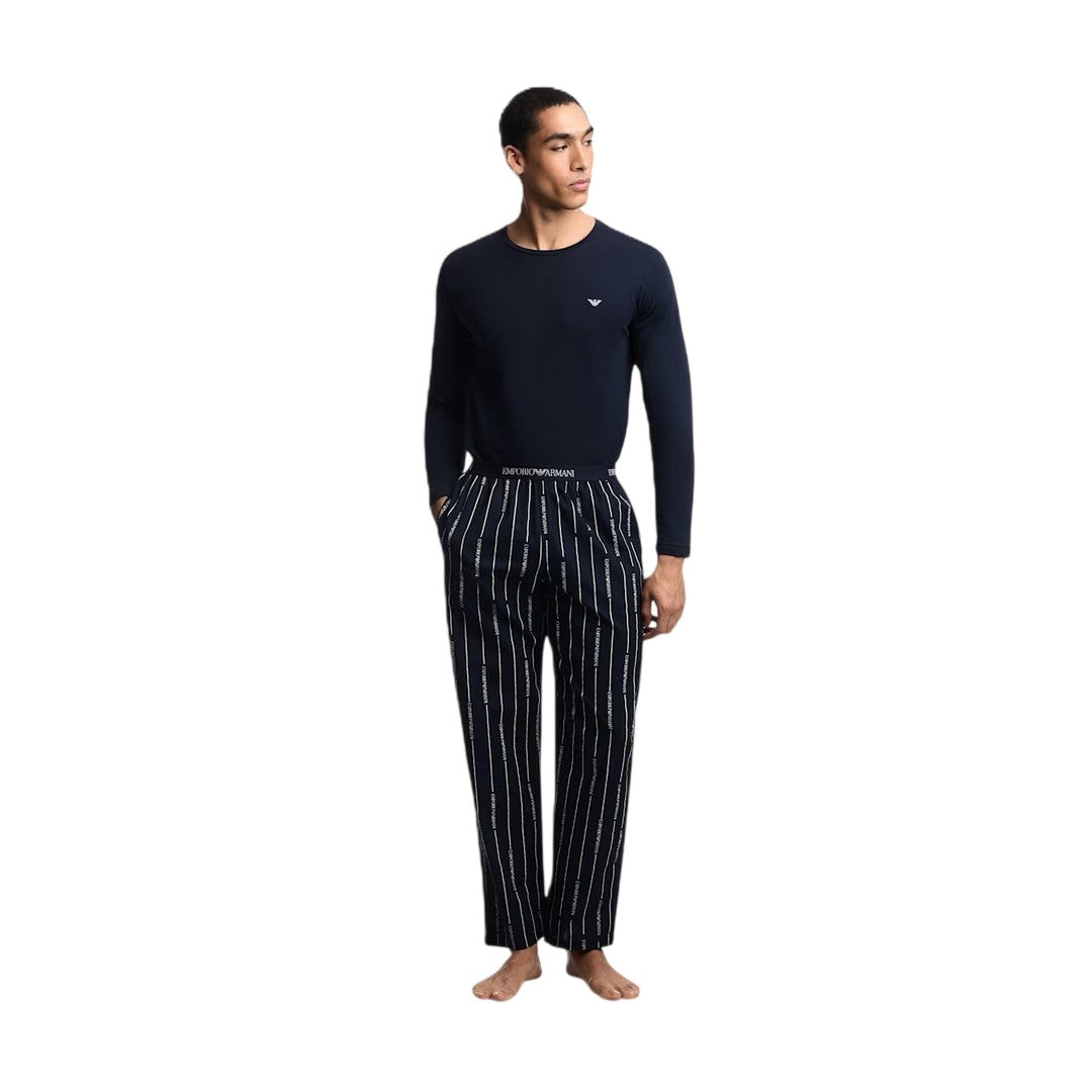 Emporio Armani Uomo Pigiama Lungo in Cotone - EM000614 AF25043 MB683