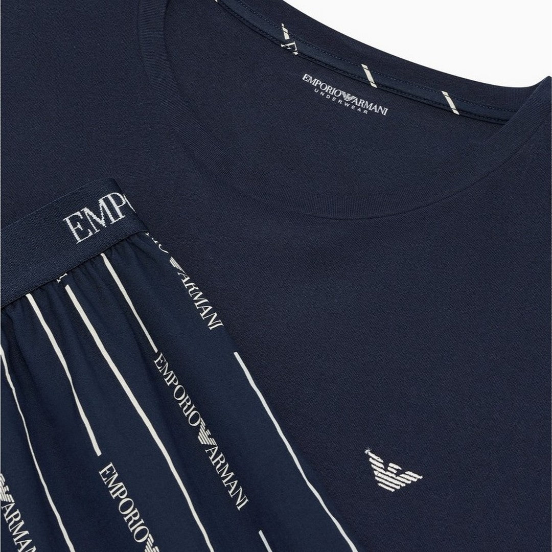 Emporio Armani Uomo Pigiama Lungo in Cotone - EM000614 AF25043 MB683