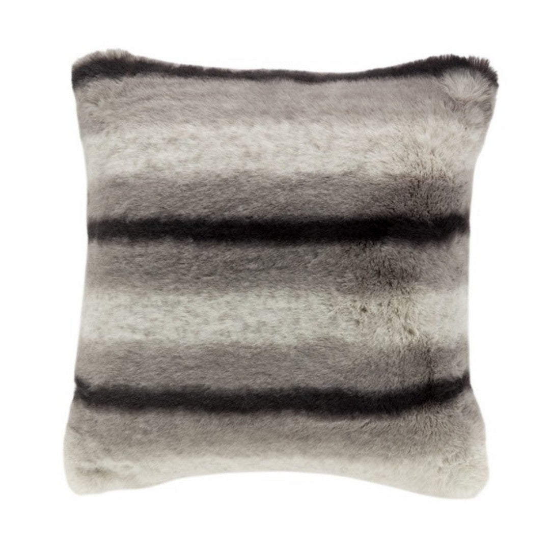 Riviera Volursa Cuscino Arredo Ecopelliccia Grigio Nuvola Cm 50X50