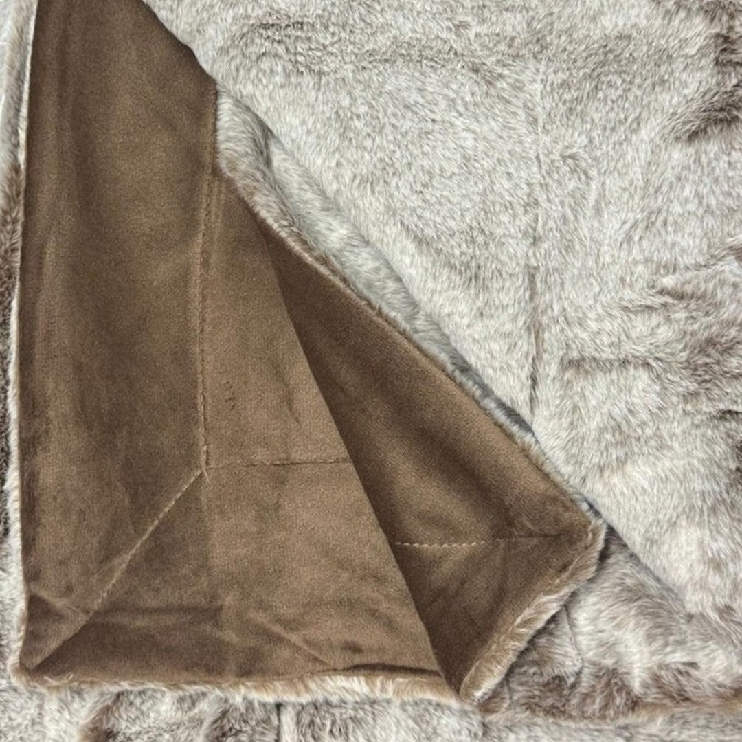 Riviera Racuna Plaid Ecopelliccia Marrone Moka Cm 130X170 DD0678