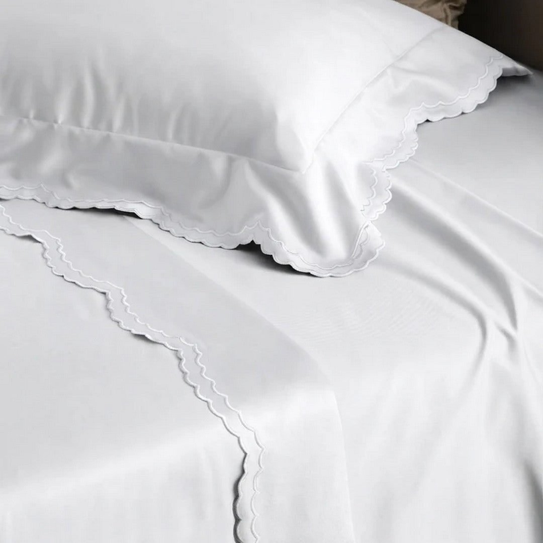 Riviera Sofia Completo Letto Percalle Smerlato Matrimoniale LN1826
