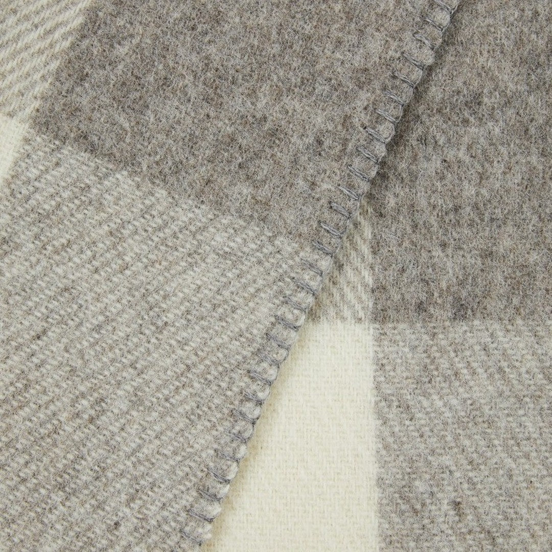 Lanerossi Plaid 100% Pura Lana Vergine Adamello Check Bordata 160x210