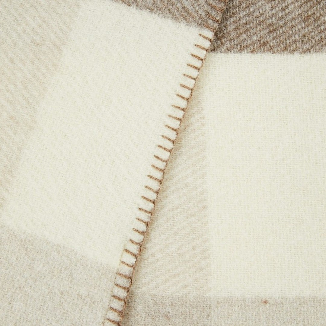 Lanerossi Plaid 100% Pura Lana Vergine Adamello Check Bordata 160x210