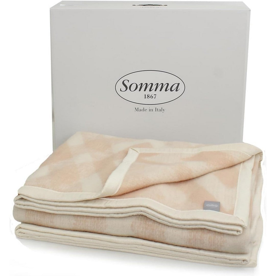 Somma Coperta 100% Lana Vergine Grace Scozzese 230x270